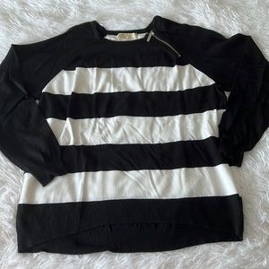Michael Kors black/white striped sweater size XL